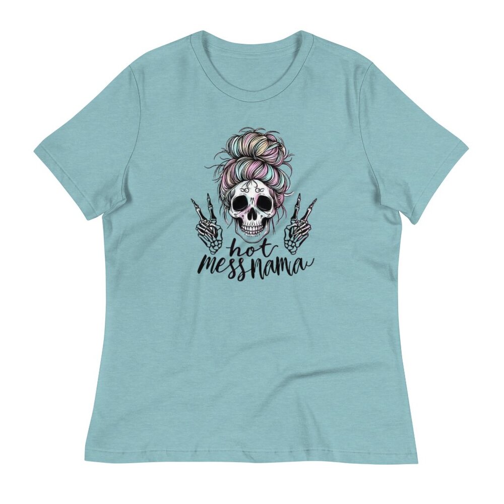 Hot Mess Mama Women's Relaxed T-Shirt